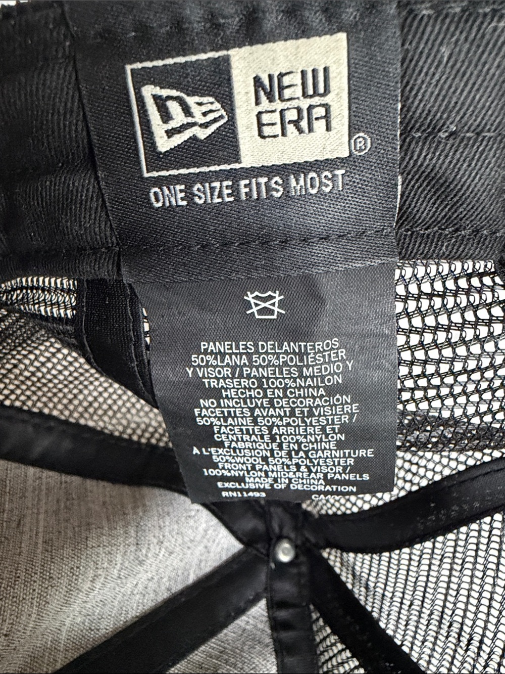 Fear of God Black Trucker Hat with Cream 'E' Patch - Picture 3 of 5